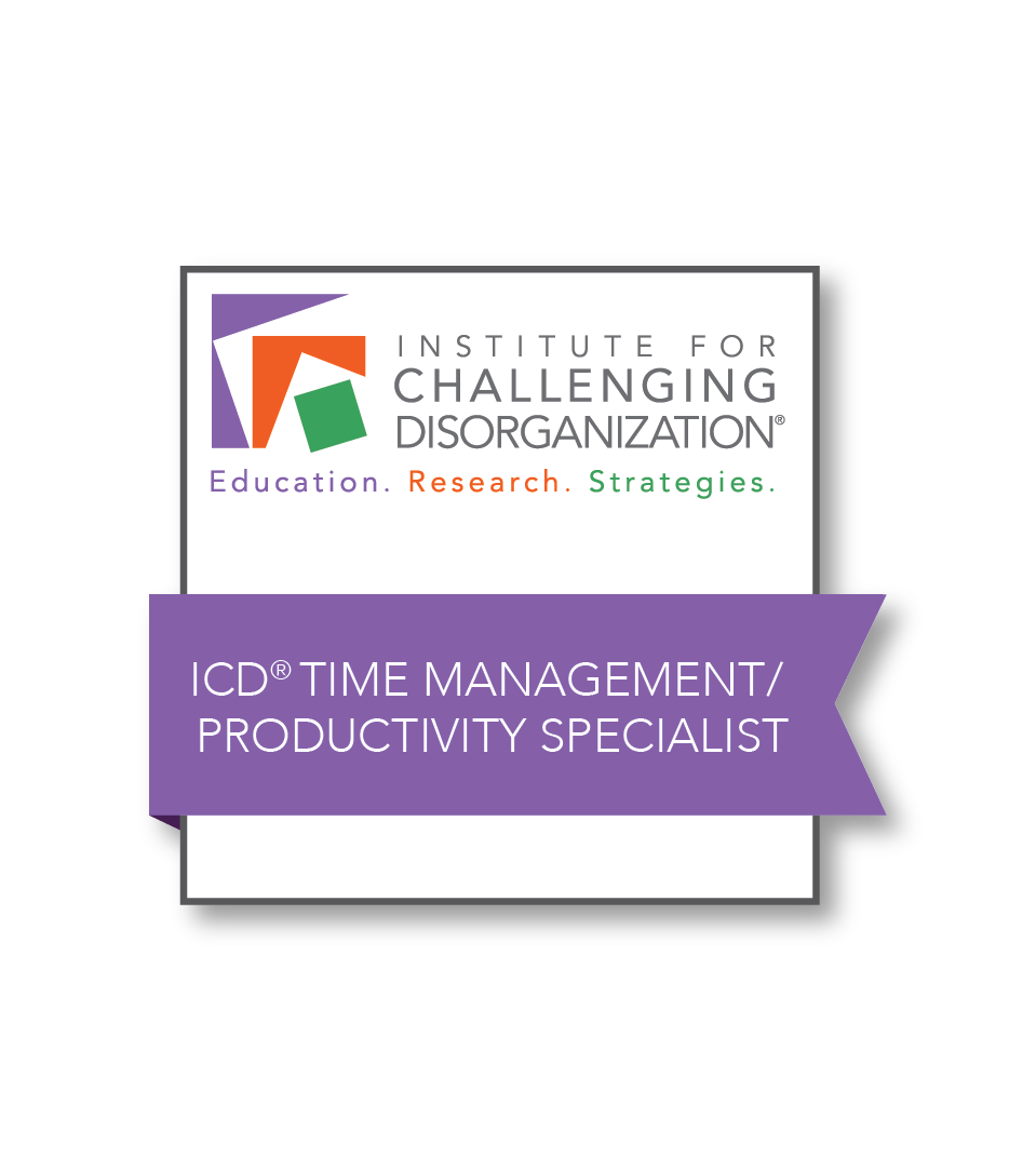 ICD Time Management/Productivity Specialist badge
